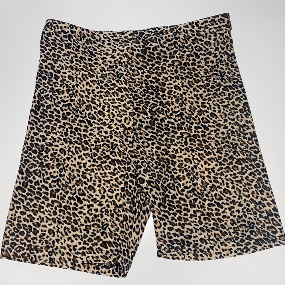 Shein Leopard Print Biker Shorts